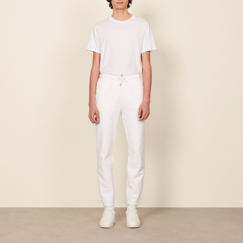 Embroidered fleece jogging bottoms 6