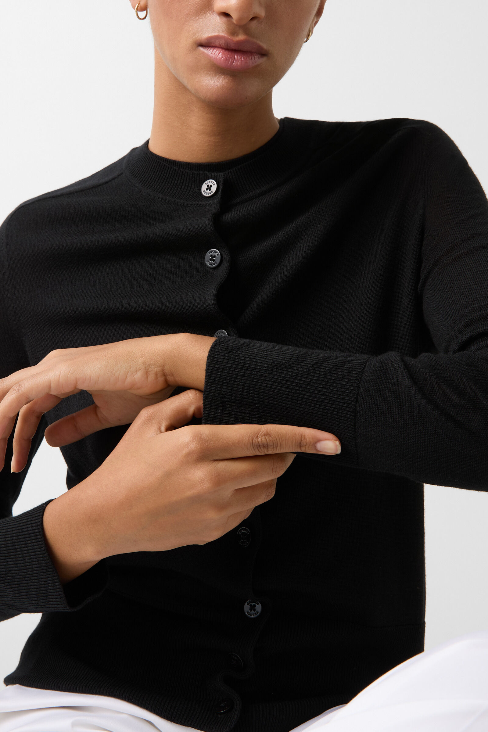 Ilma knit jacket in Black - 4