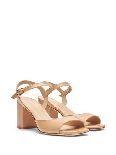 Stuart Weitzman 75mm Tia leather sandals outlook