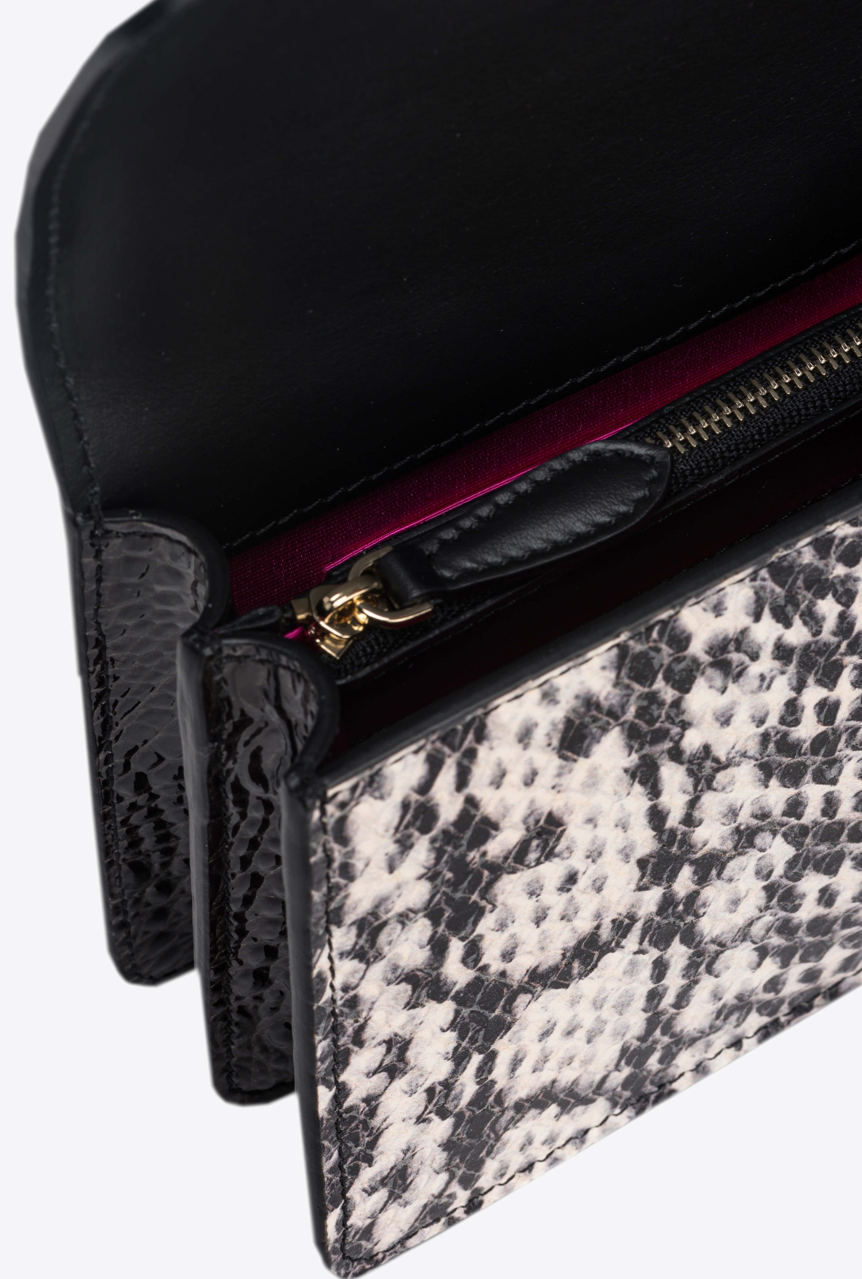 PINKO GALLERIA MINI LOVE BAG ONE IN REPTILE AND CROCODILE-PRINT LEATHER - 7