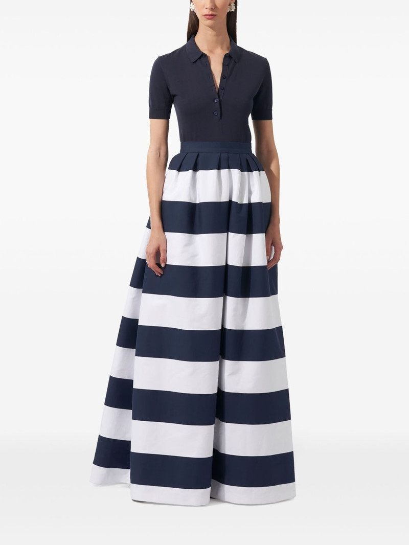 CAROLINA HERRERA silk-cotton knitted polo shirt outlook