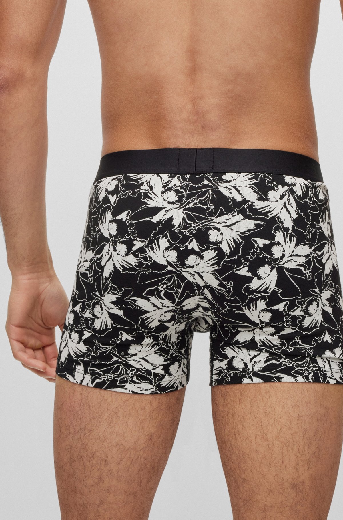 TWO-PACK OF STRETCH-COTTON BOXER BRIEFS WITH LOGO WAISTBANDS - 5