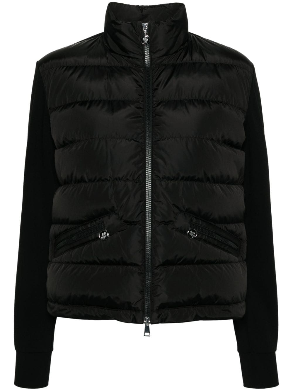 panelled puffer jacket - 1