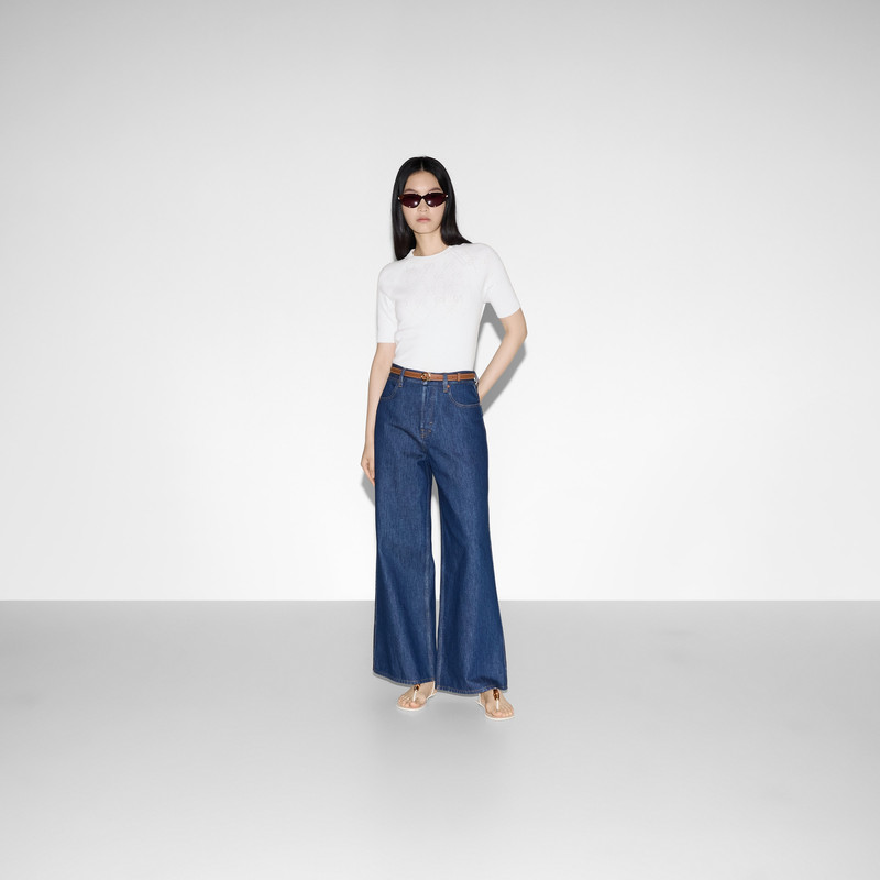 GUCCI GG cotton crewneck top outlook