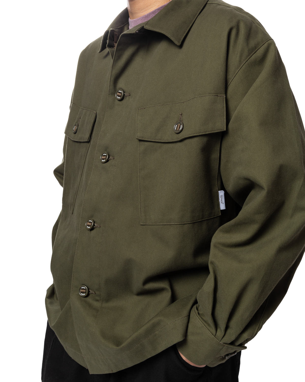 CBW/LS/Cotton. Twill/Olive Drab - 4