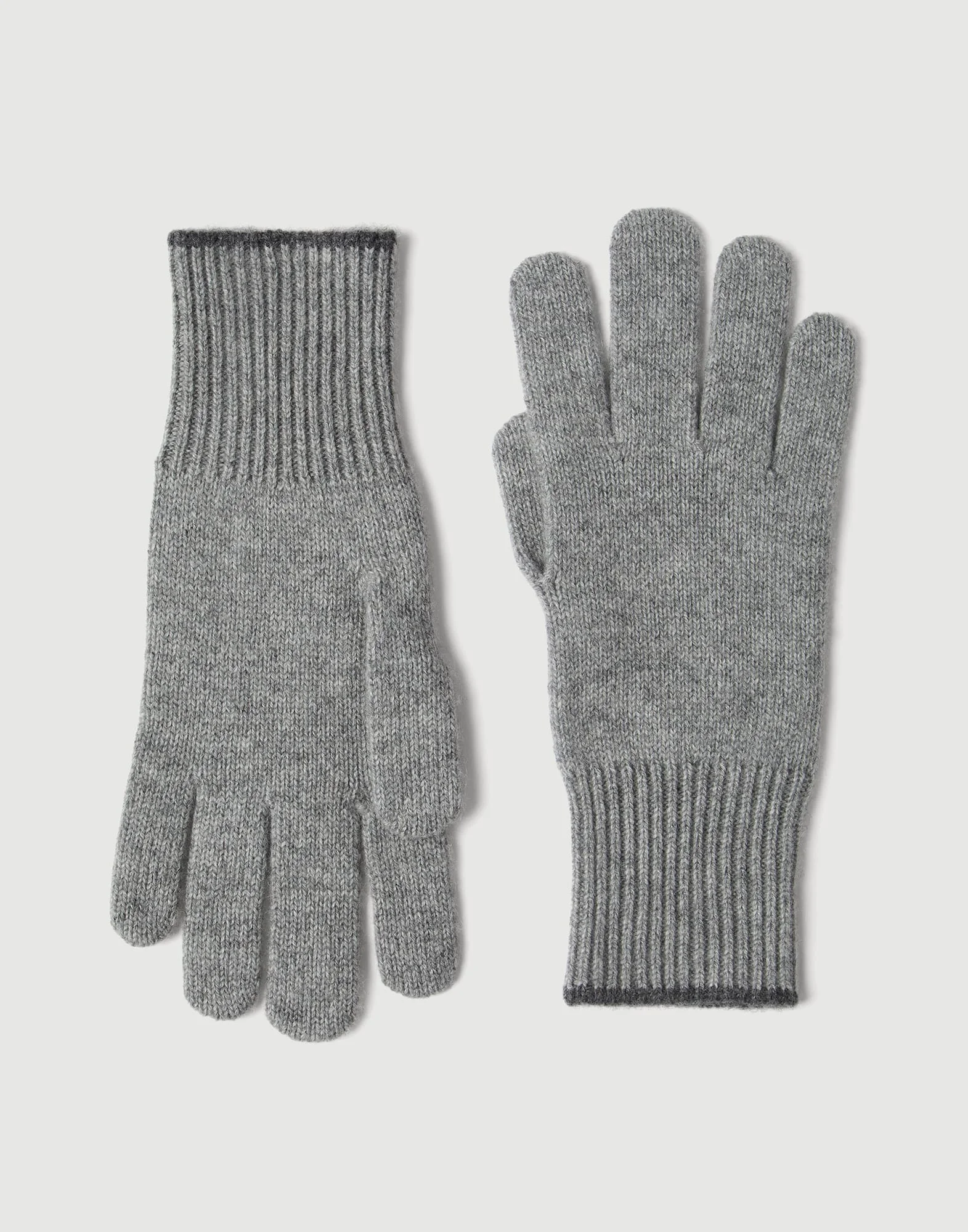 Cashmere knit gloves - 1