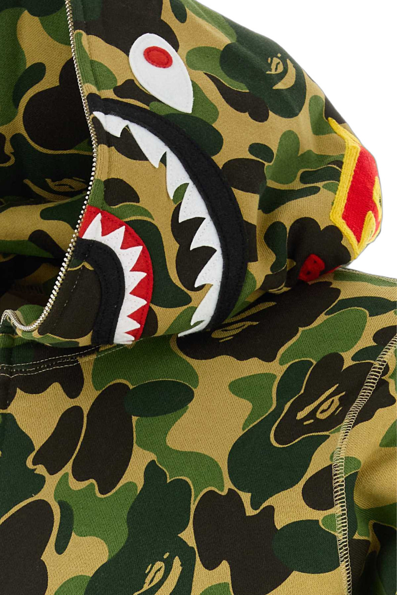 Bape Camo-Print Cotton Hoodie — Green 3