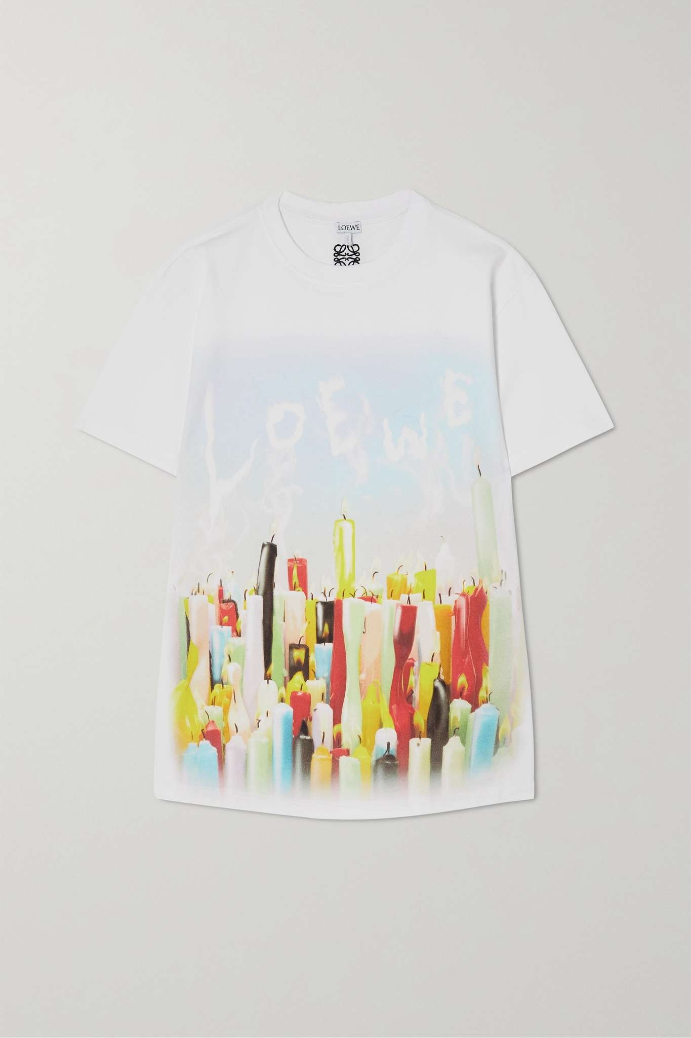 Printed cotton-jersey T-shirt - 1