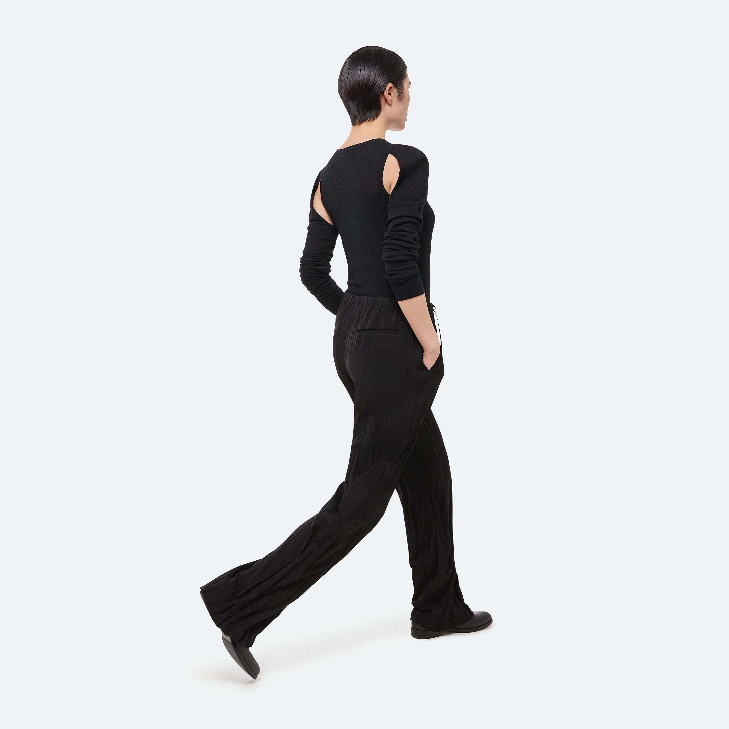 CRUSHED SATIN PANT - 7