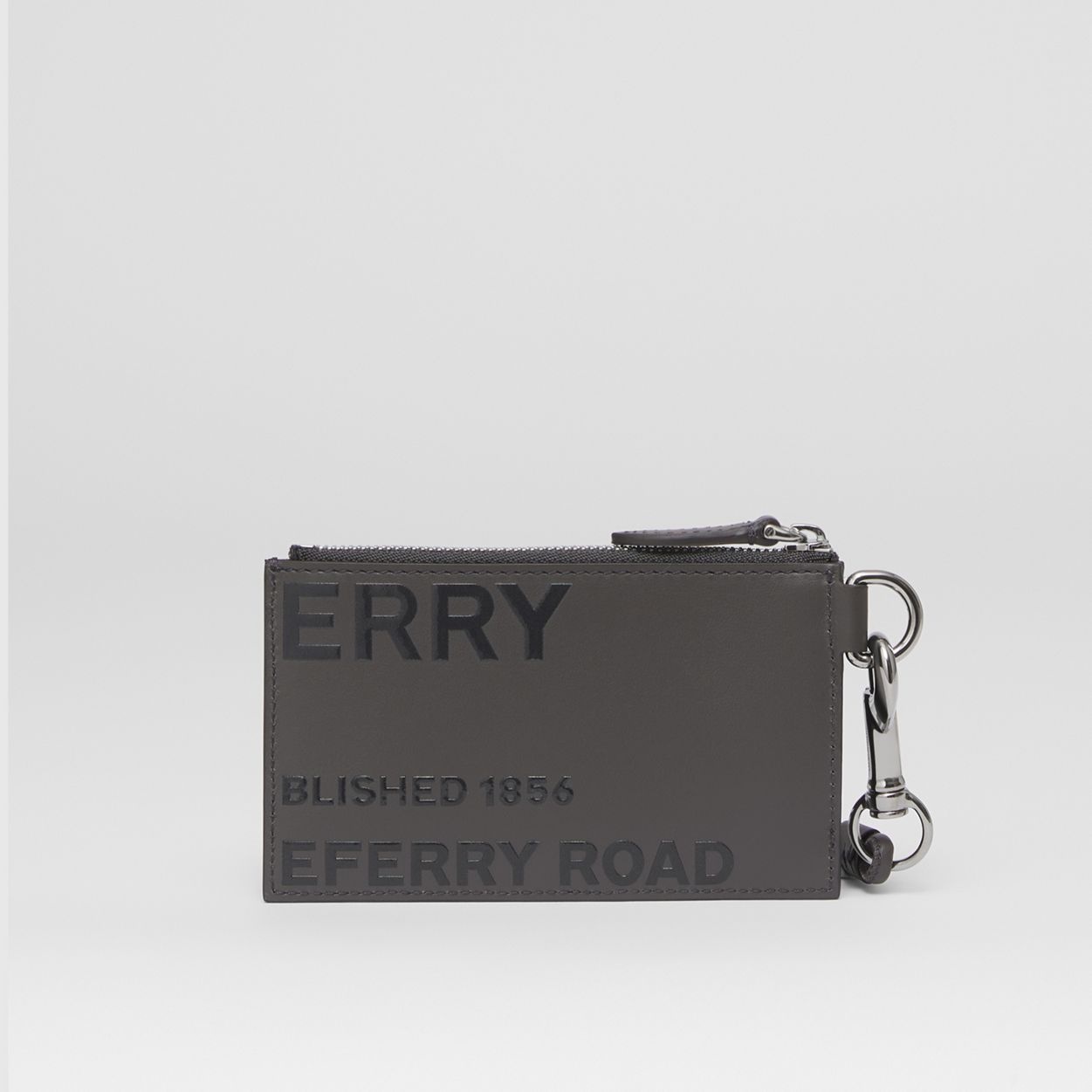 Horseferry Print Leather Card Case Lanyard - 7