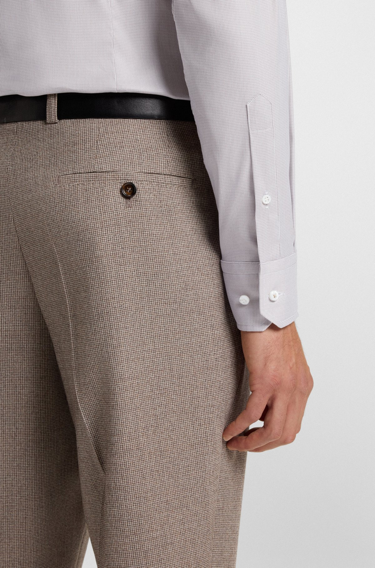 SLIM-FIT SHIRT IN AN ITALIAN COTTON BLEND - 6