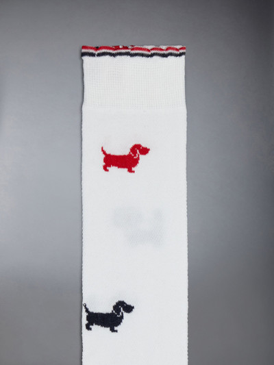 Thom Browne Cotton Mid Calf Scalloped Hector Socks outlook