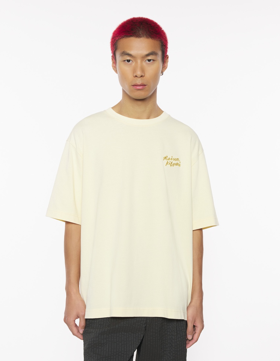 MAISON KITSUNE HANDWRITING EMBROIDERY OVERSIZE TEE - 3