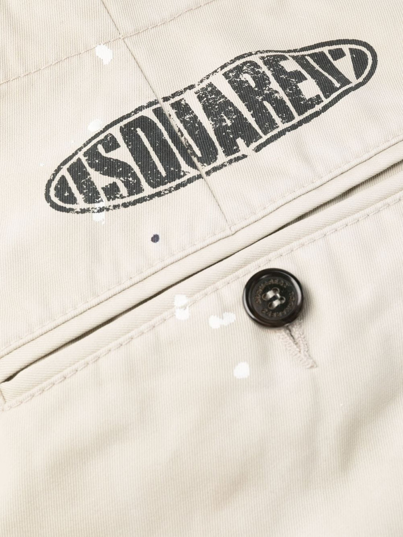 logo-print straight-leg trousers 6