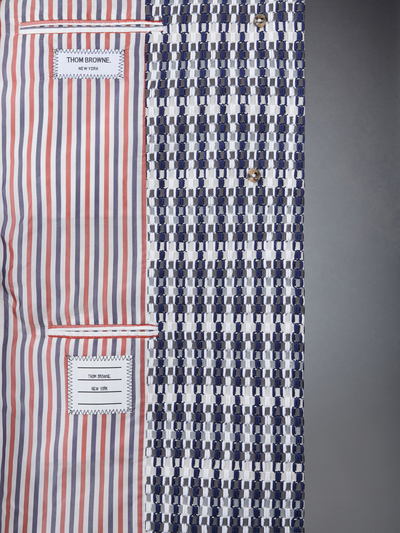 GROSGRAIN TWEED OVERSIZED BAL COLLAR OVERCOAT 5