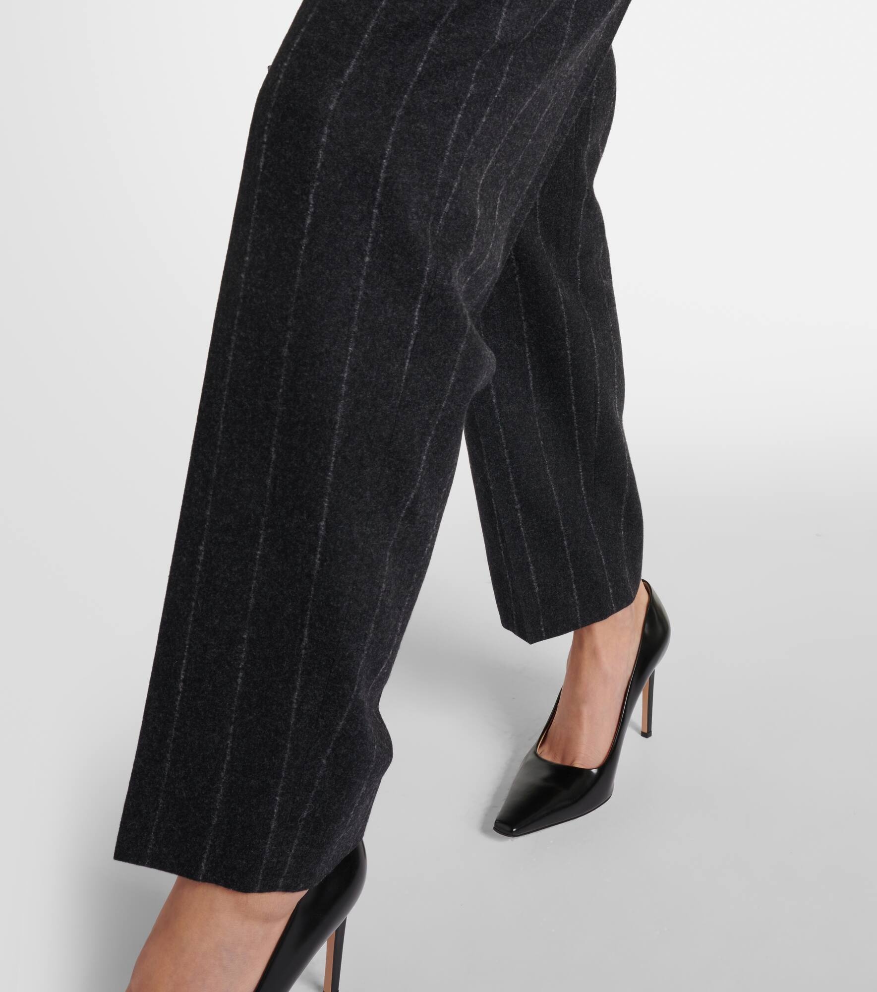 Banker pinstripe wool straight pants - 5