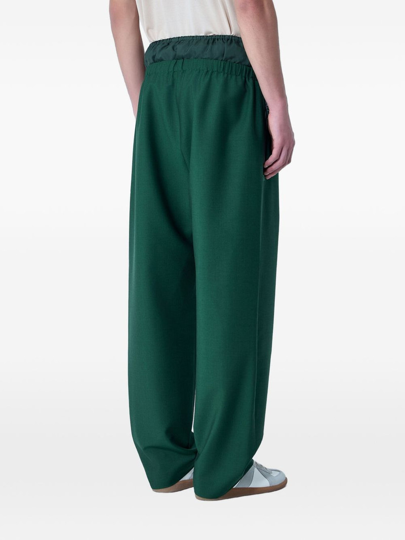 elasticated-waist wide-leg trousers 3