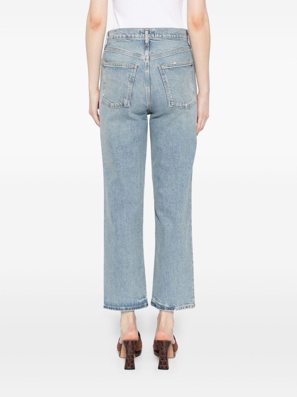 90's pinch waist crop jeans - 4