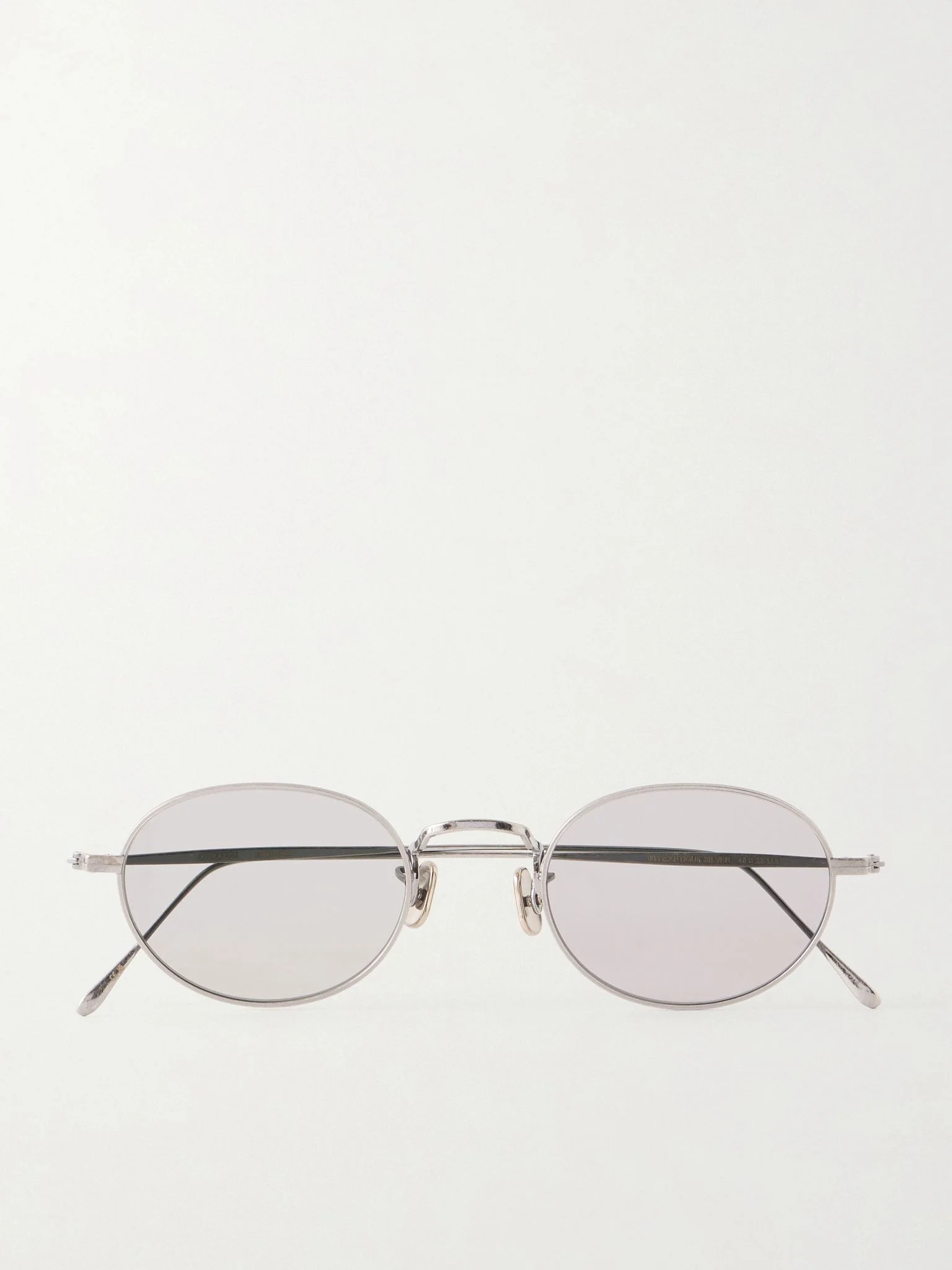 + Eyevan Round-Frame Titanium Sunglasses Silver - 1