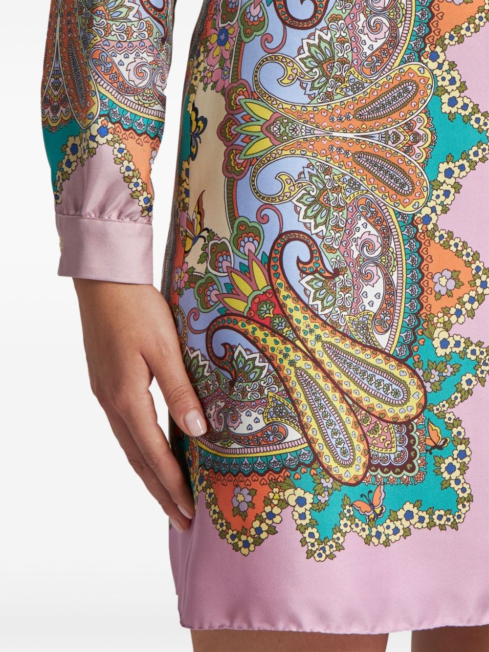 paisley-print miniskirt - 5