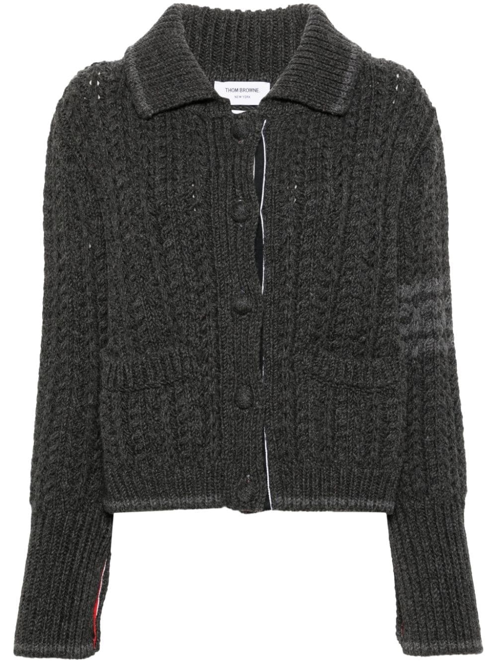 RWB links-stitch knit cardigan - 1