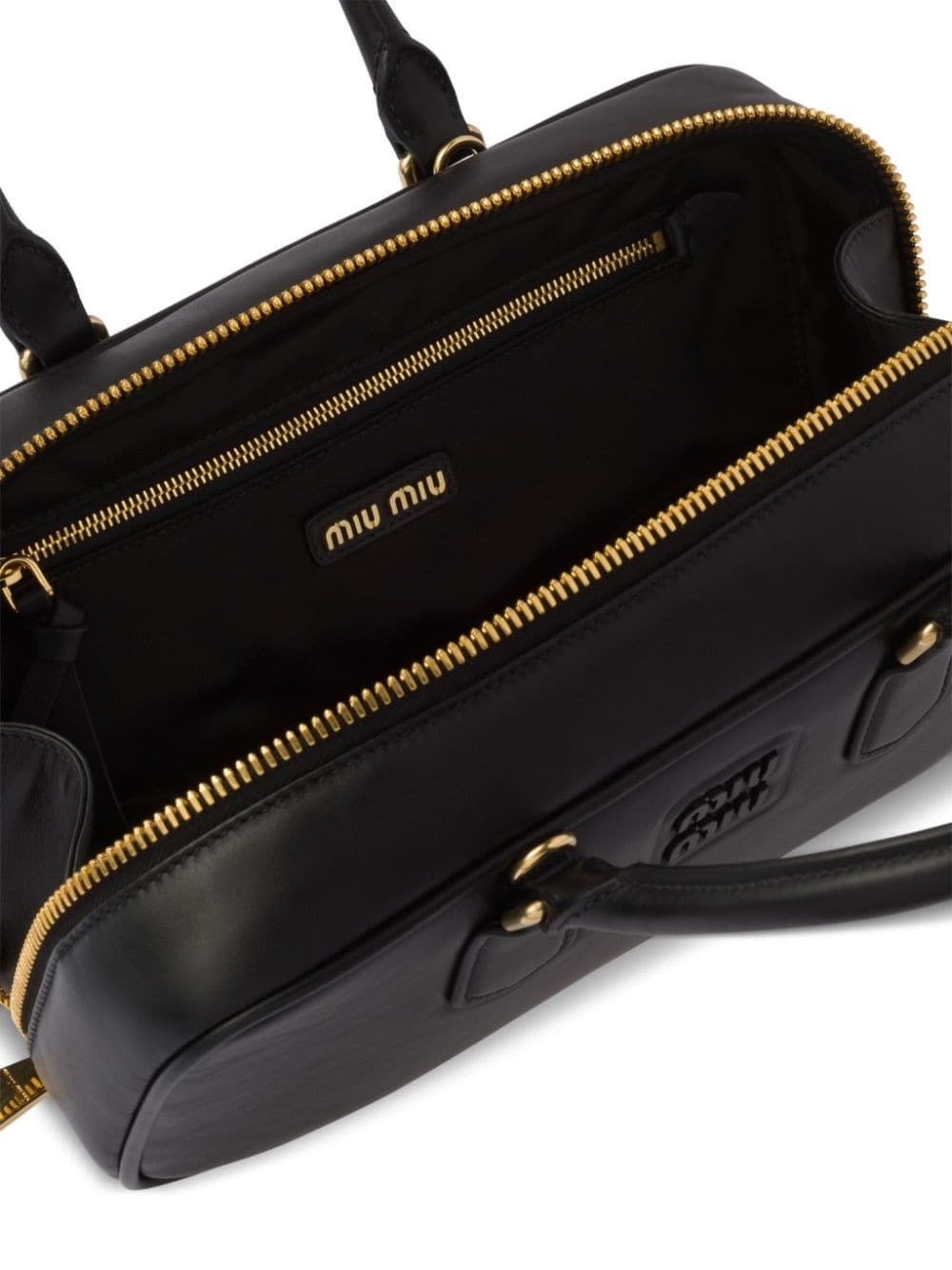 mini Arcadie leather top-handle bag - 6