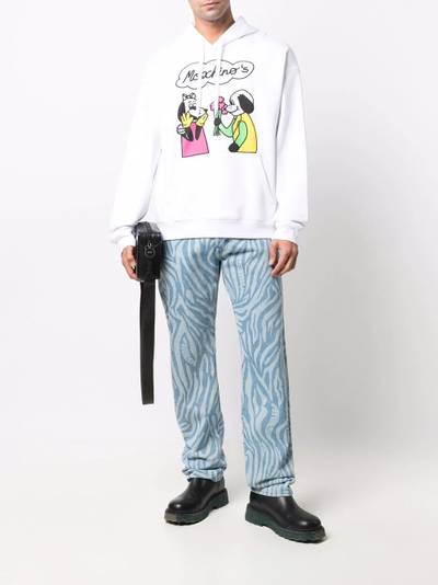 Moschino logo illustration hoodie outlook