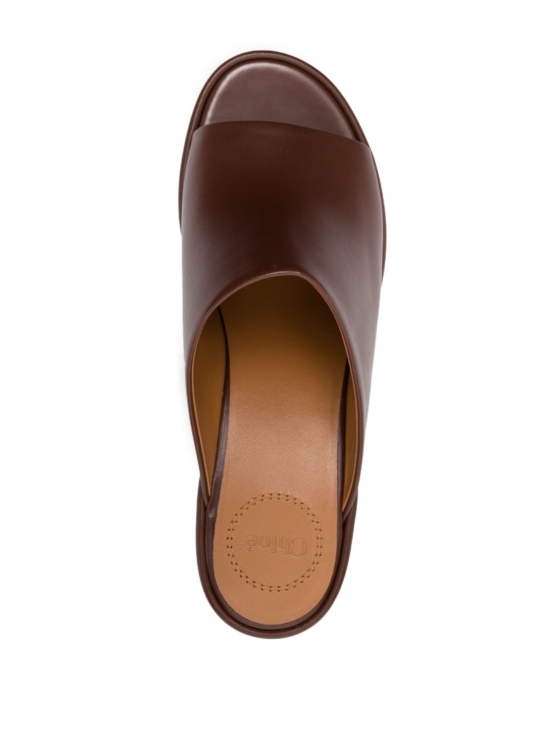 Oli platform leather mules - 4