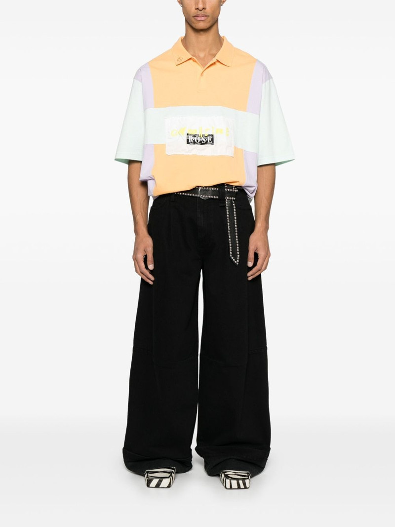 Martine Rose colourblock polo shirt outlook