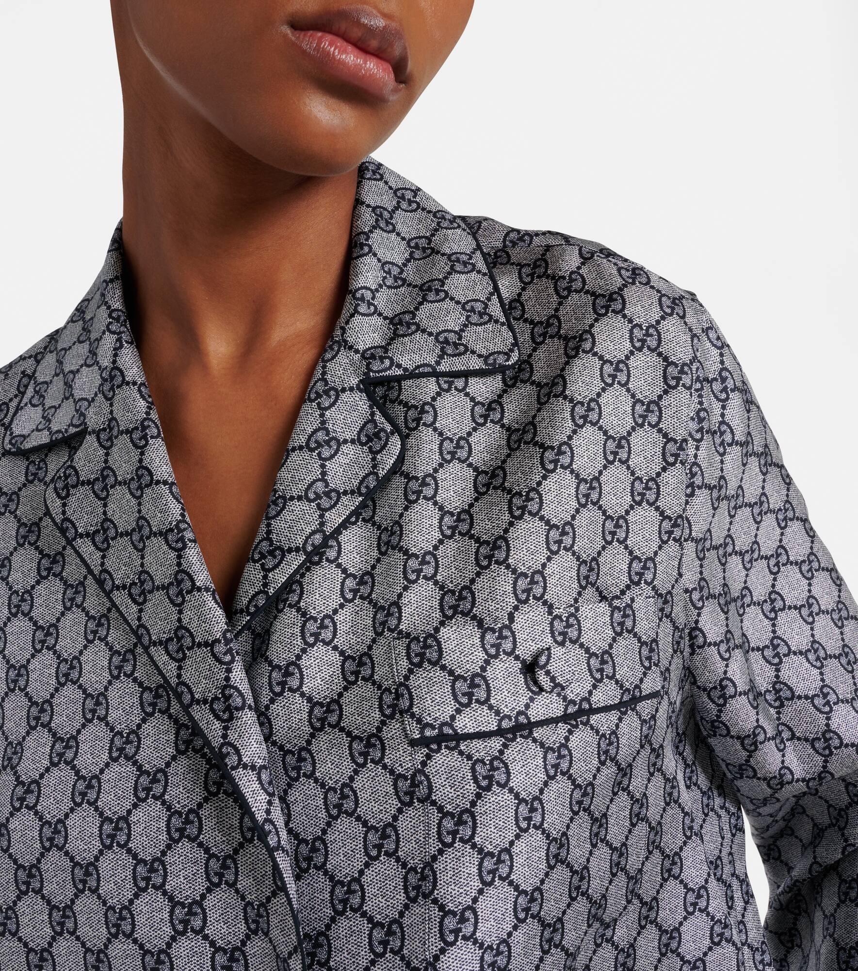 GG silk twill shirt - 4