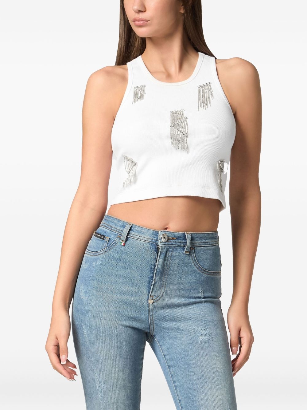 fringed tank top - 3