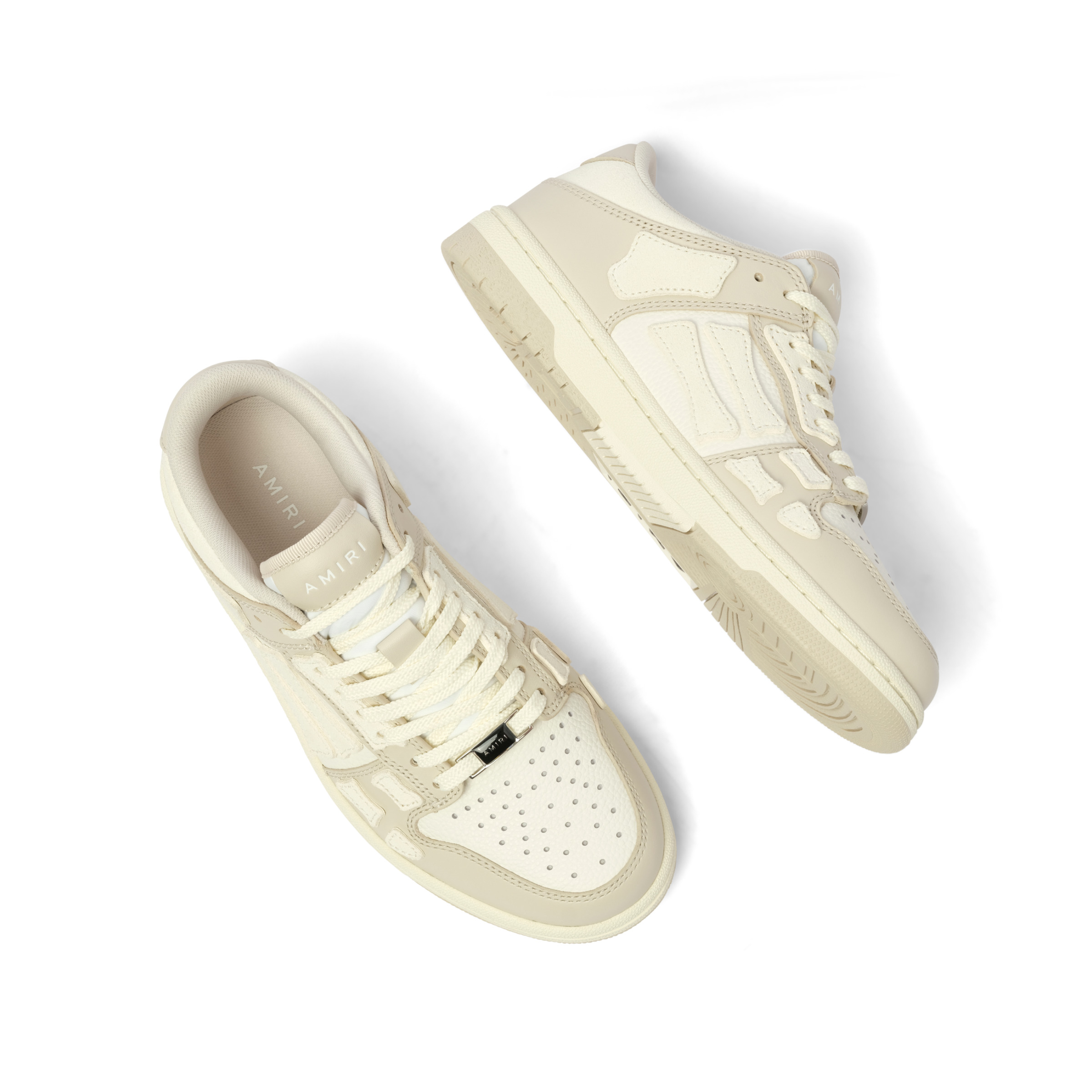 Skeleton Top Low Sneaker in Alabaster - 4