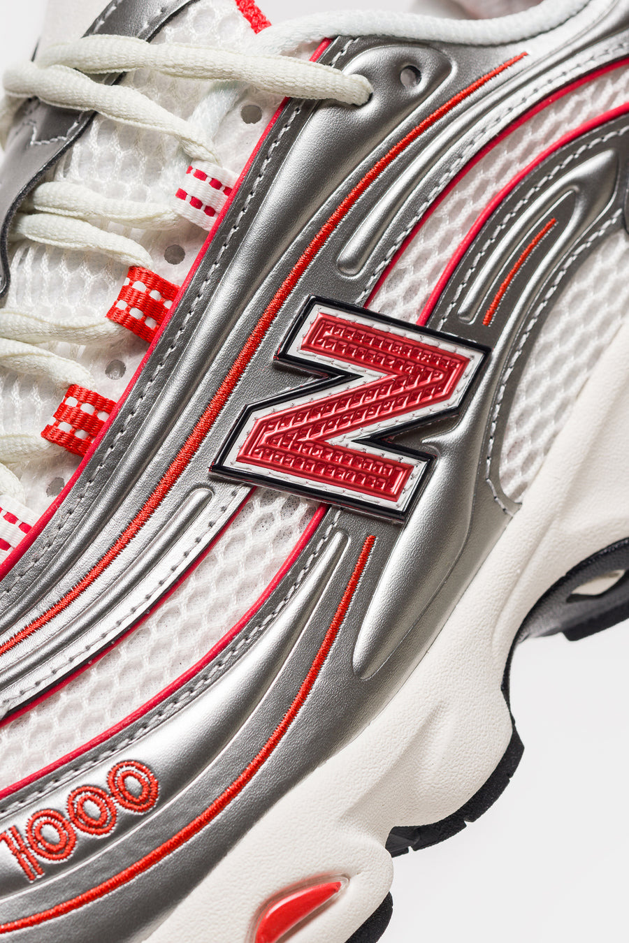 Thisisneverthat 1000 Sneaker in Silver/Valiant Poppy - 5