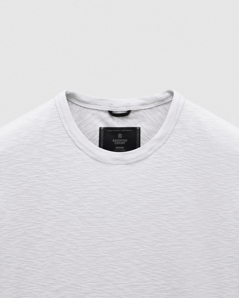Reigning Champ 1x1 Slub Slim Tee - White outlook