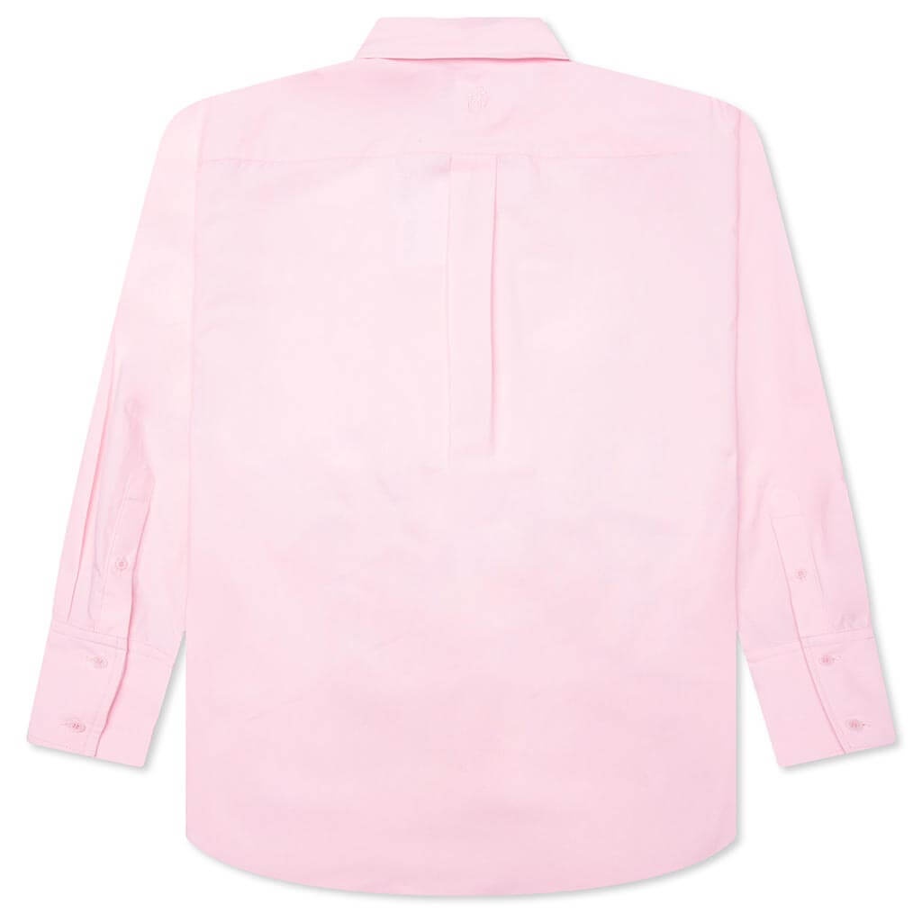 SATIN INSERT SHIRT - ROSE PINK - 2