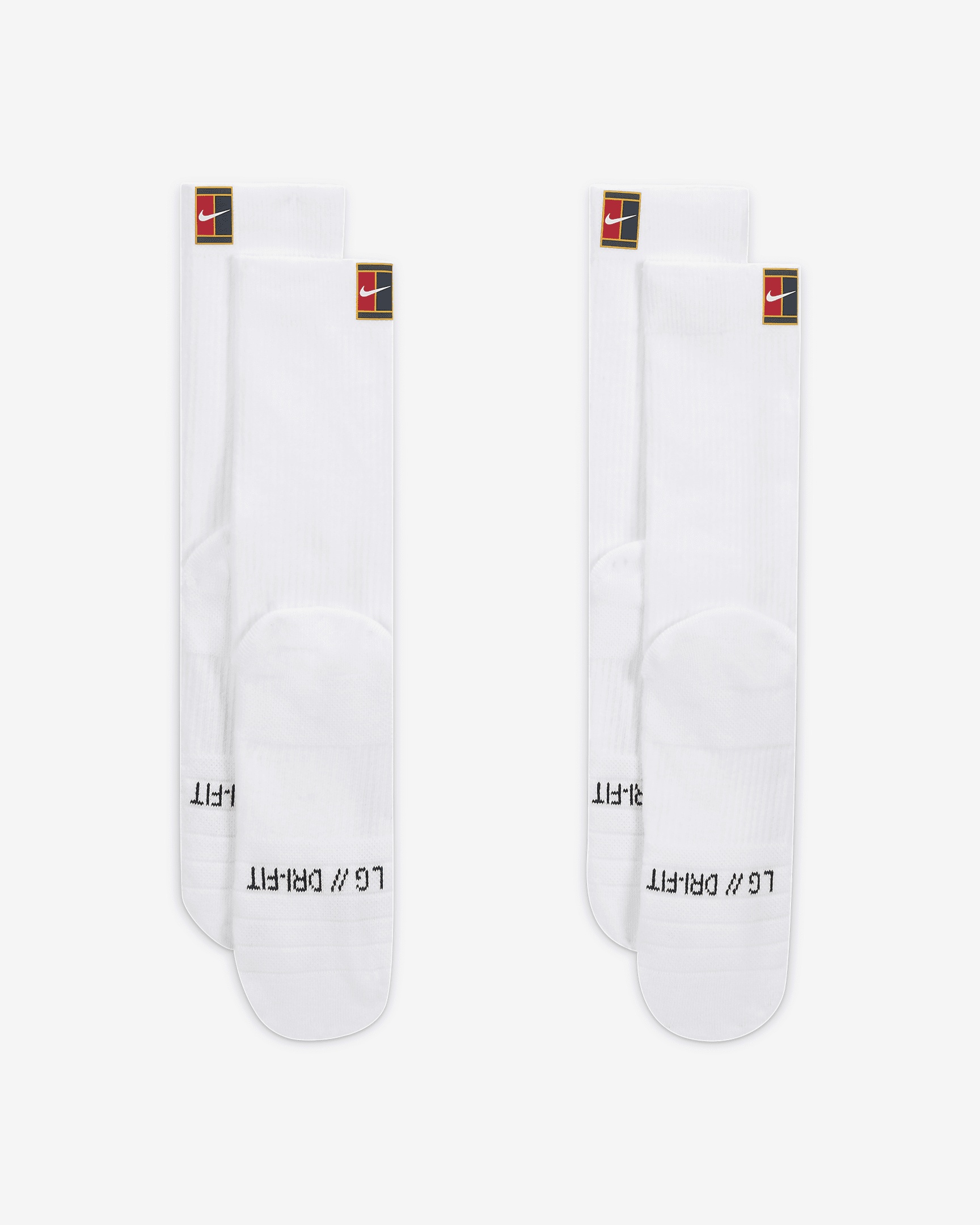 NikeCourt Multiplier Cushioned Tennis Crew Socks (2 Pairs) - 3