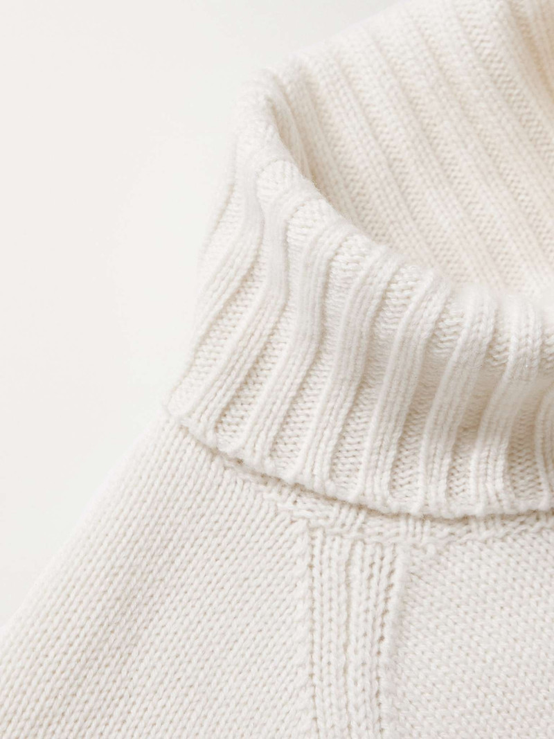 Intarsia Cashmere Rollneck Sweater 5