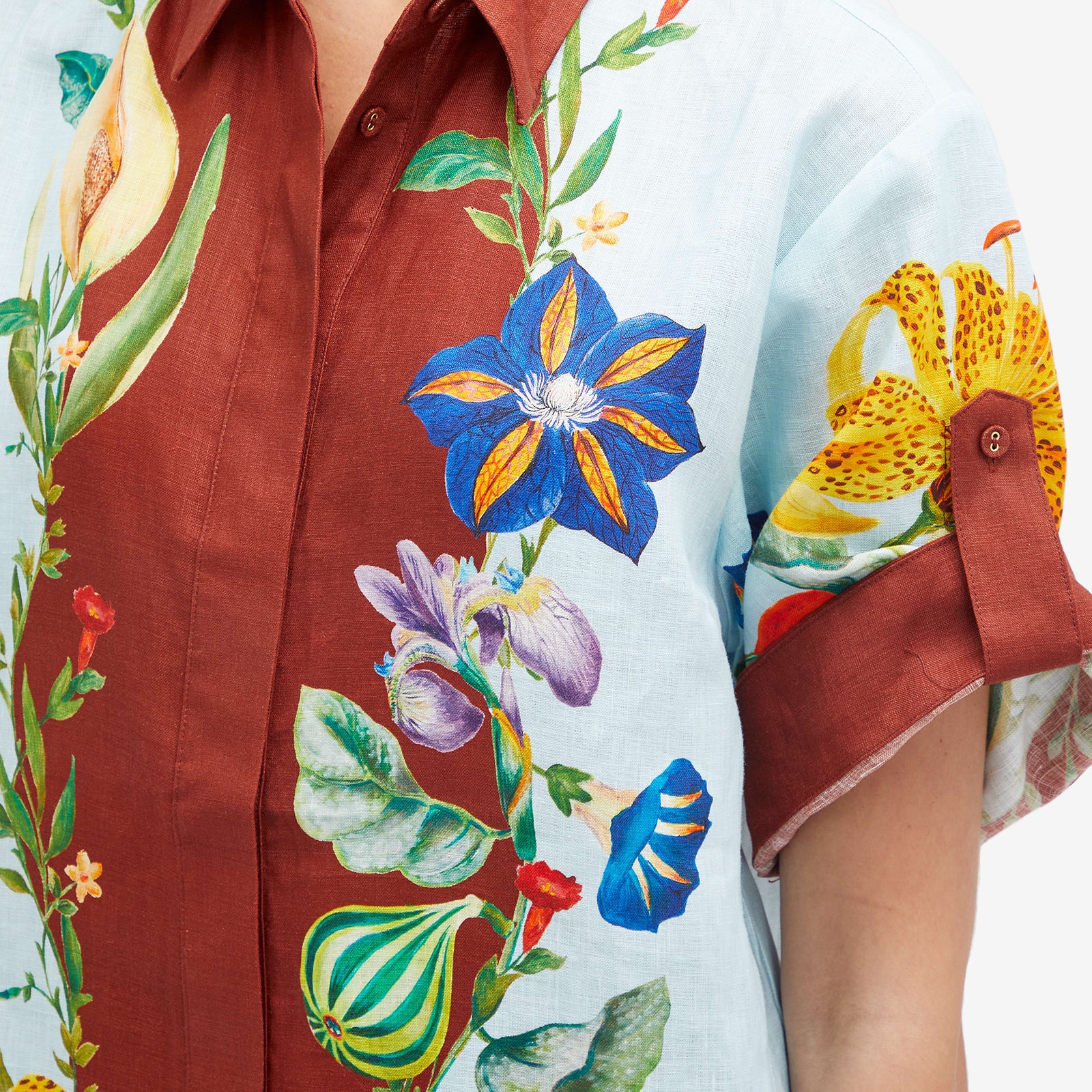 Alemais Dahlia Floral Linen Shirt - 5