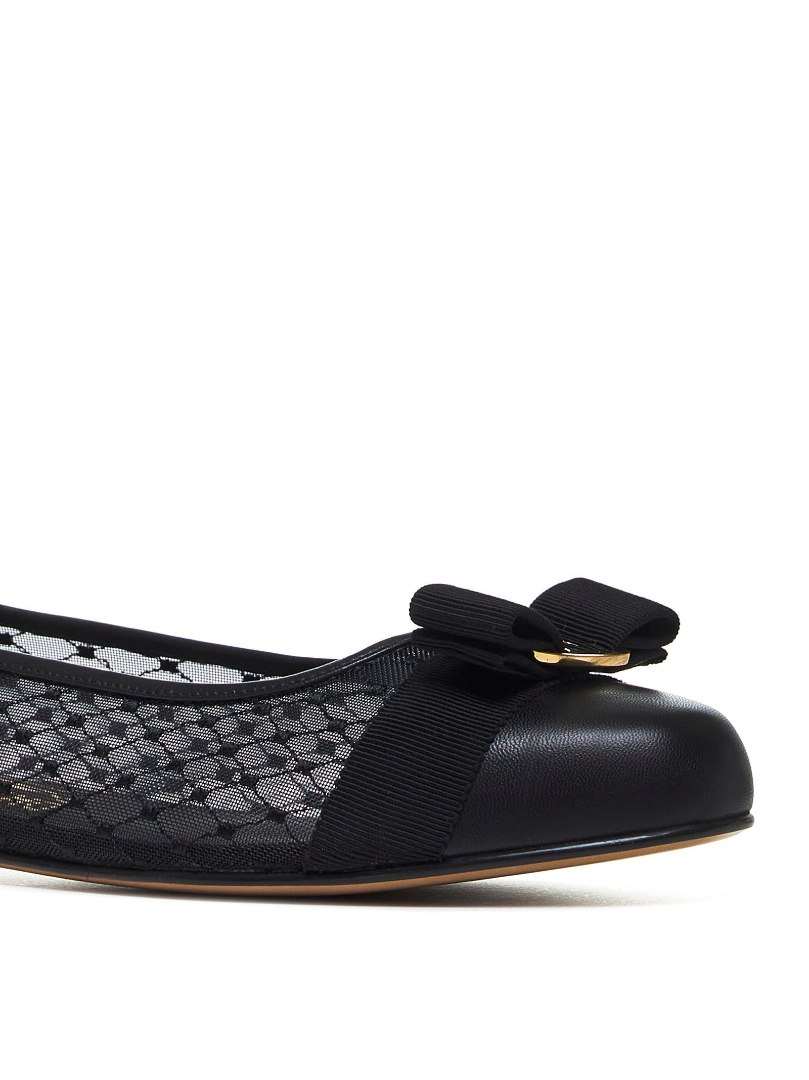 Black mesh Varina ballet flats - 4