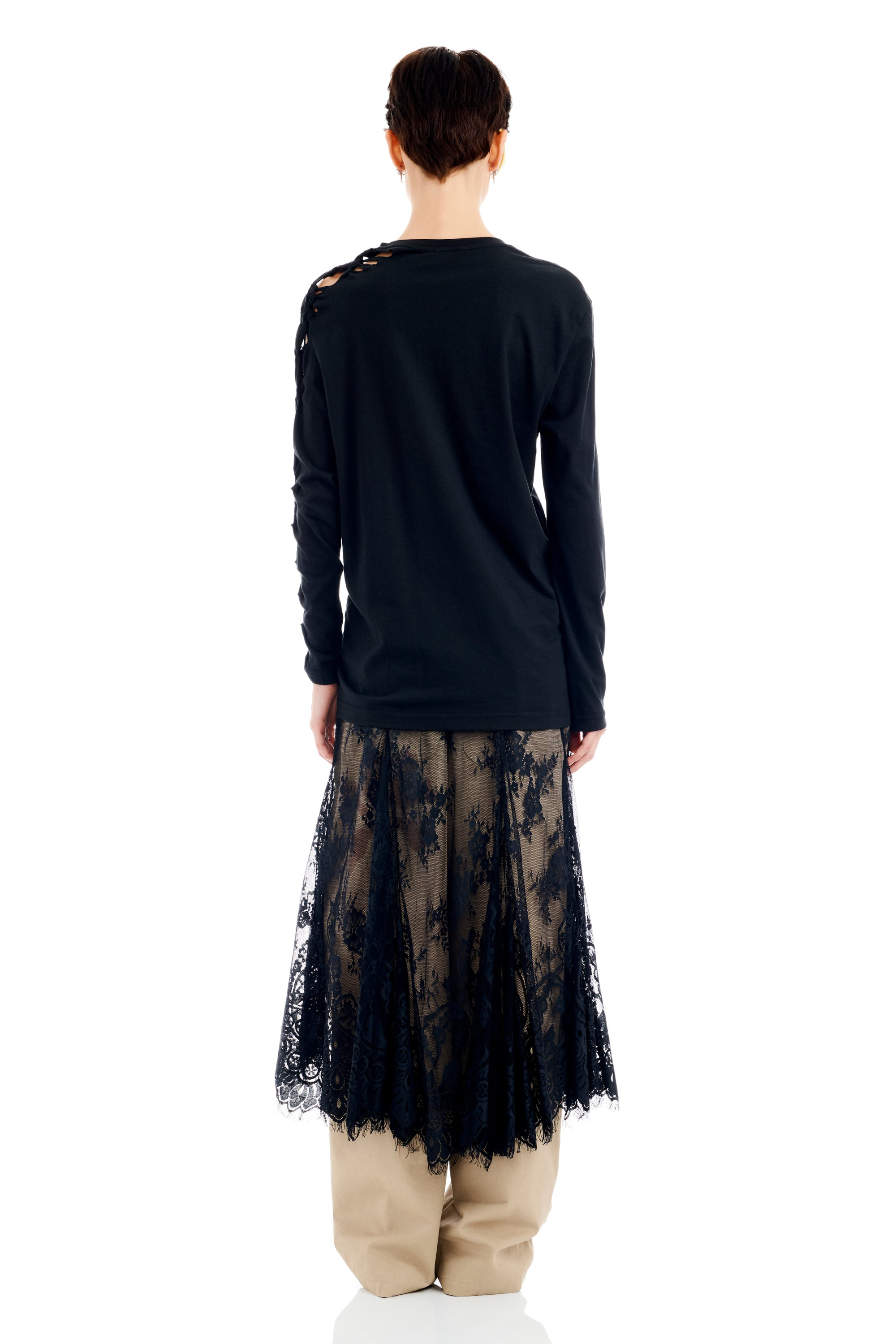 BLACK FLOWER DRIP TOSH L/S TEE - 5