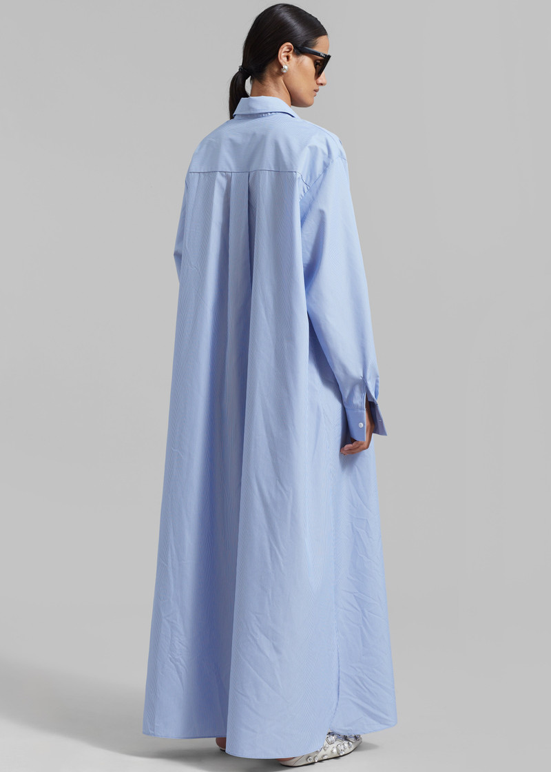 Avery Shirt Dress - Blue Stripe 10