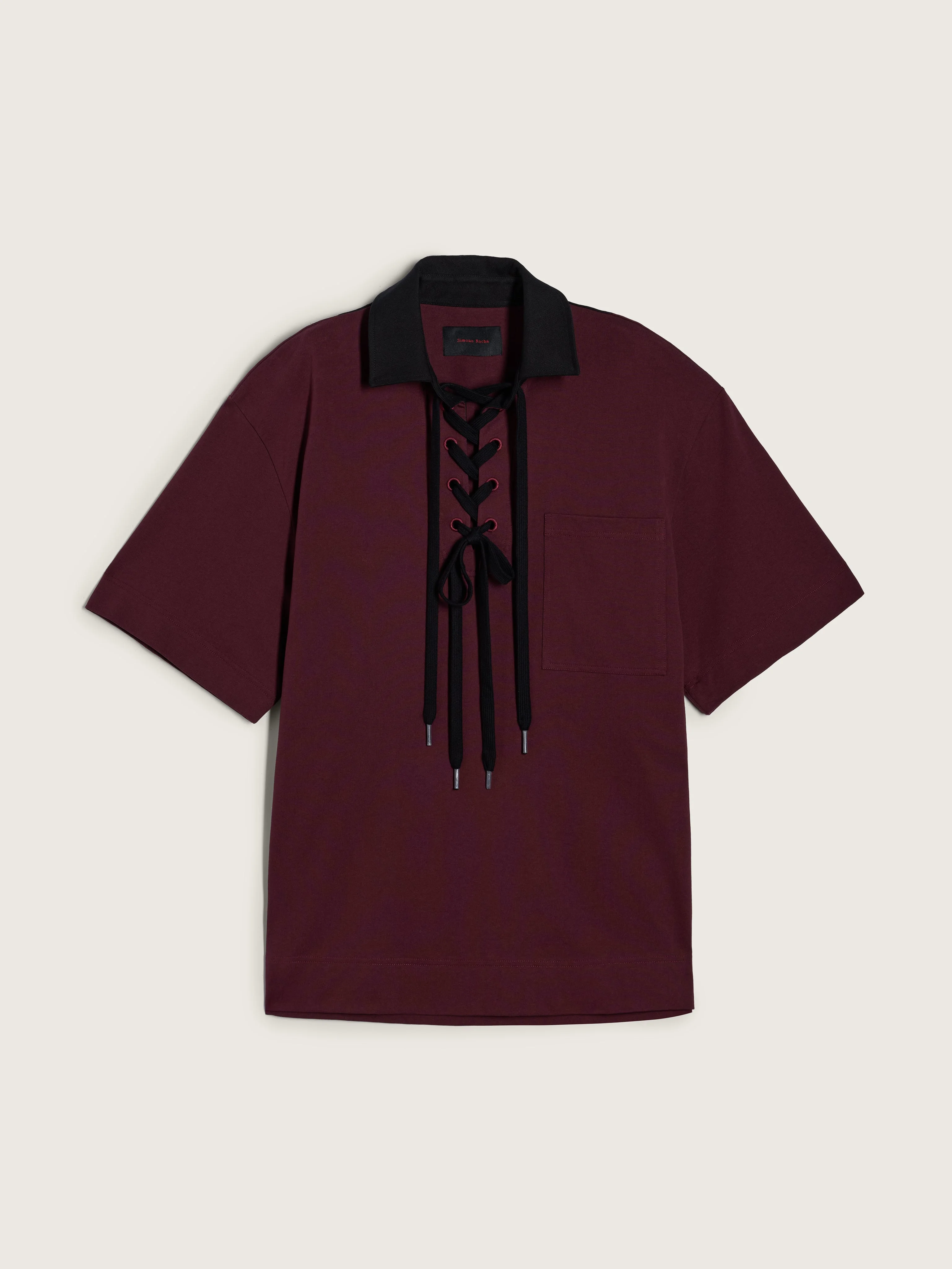 Lace Up Rugby Polo - 1