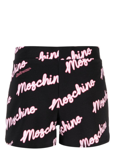 Moschino logo-print stretch-cotton track shorts outlook