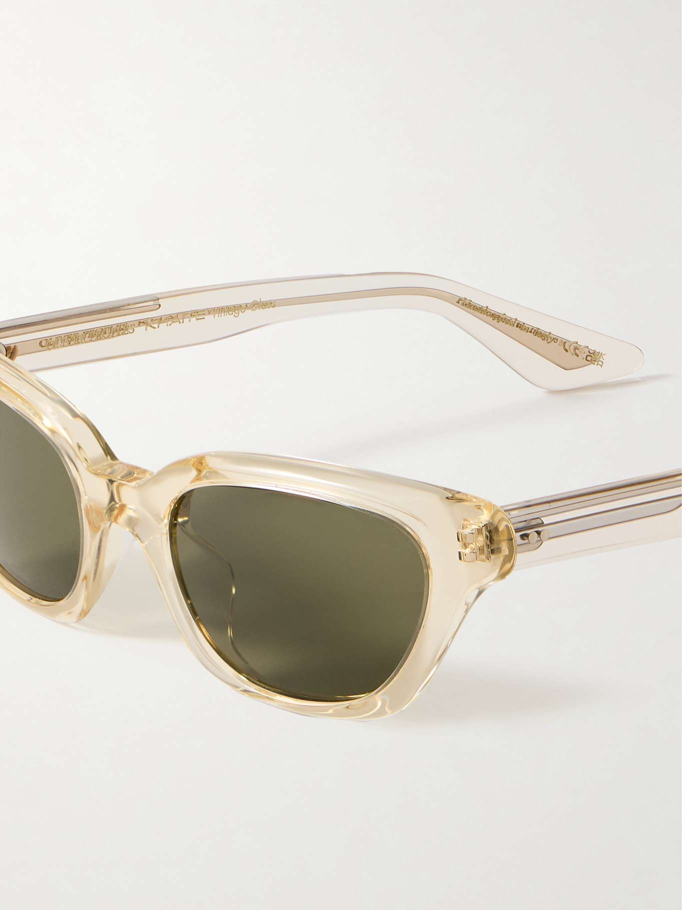 + Khaite cat-eye acetate and gold-tone sunglasses - 4