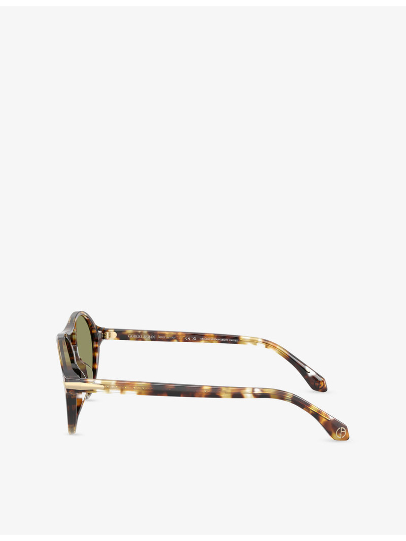 GIORGIO ARMANI AR8236U Round-Frame Acetate Sunglasses outlook