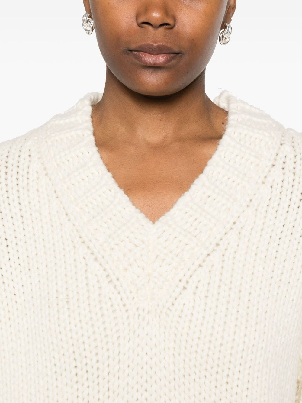 v-neck sweater - 5