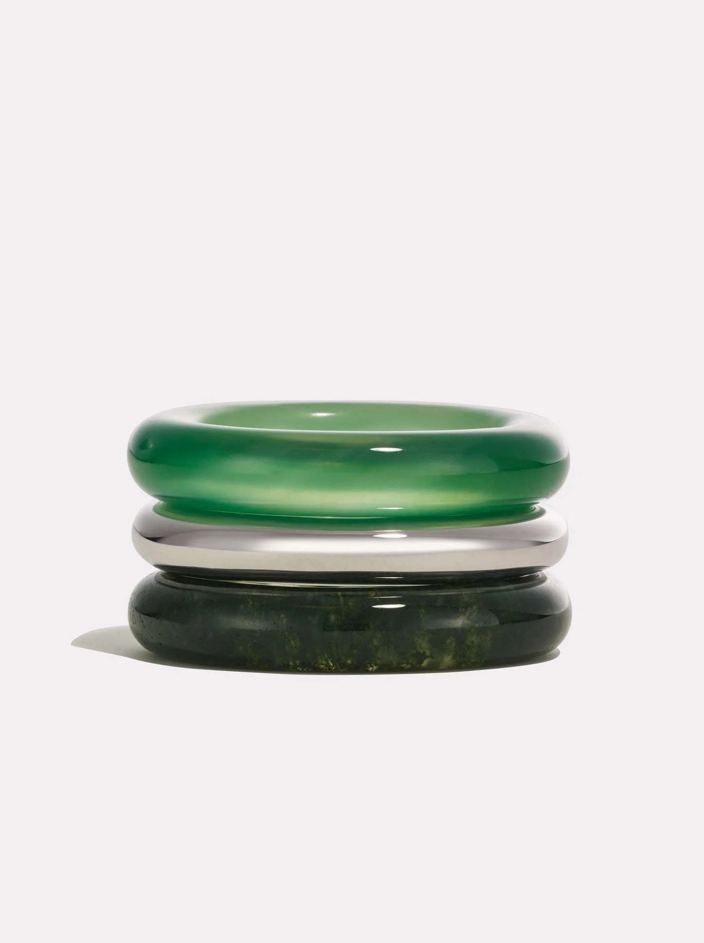 Stack_Stone Trilogy Stack Green Chalcedony & Moss Agate - 1