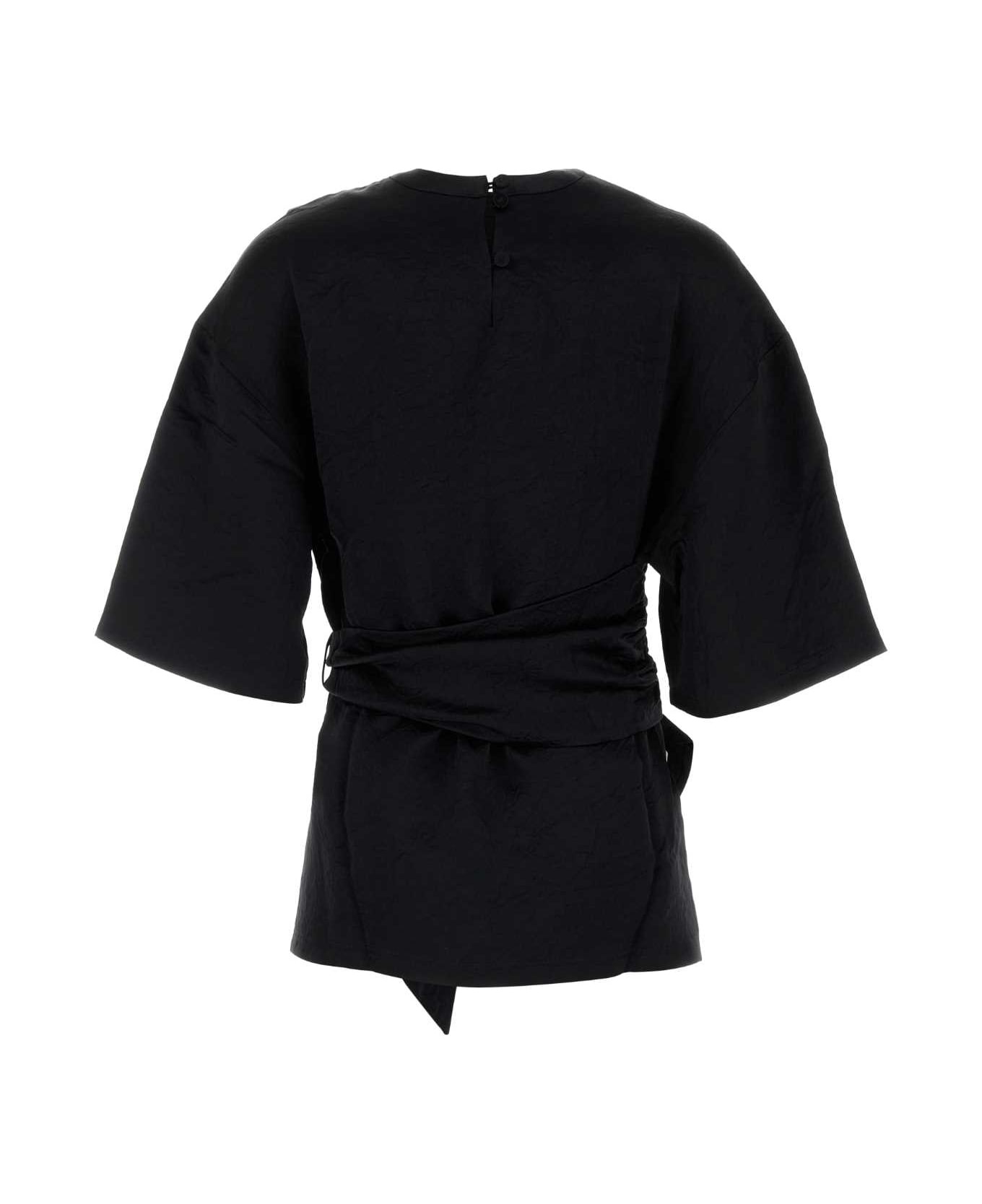 Black Satin Besia T-shirt - 2