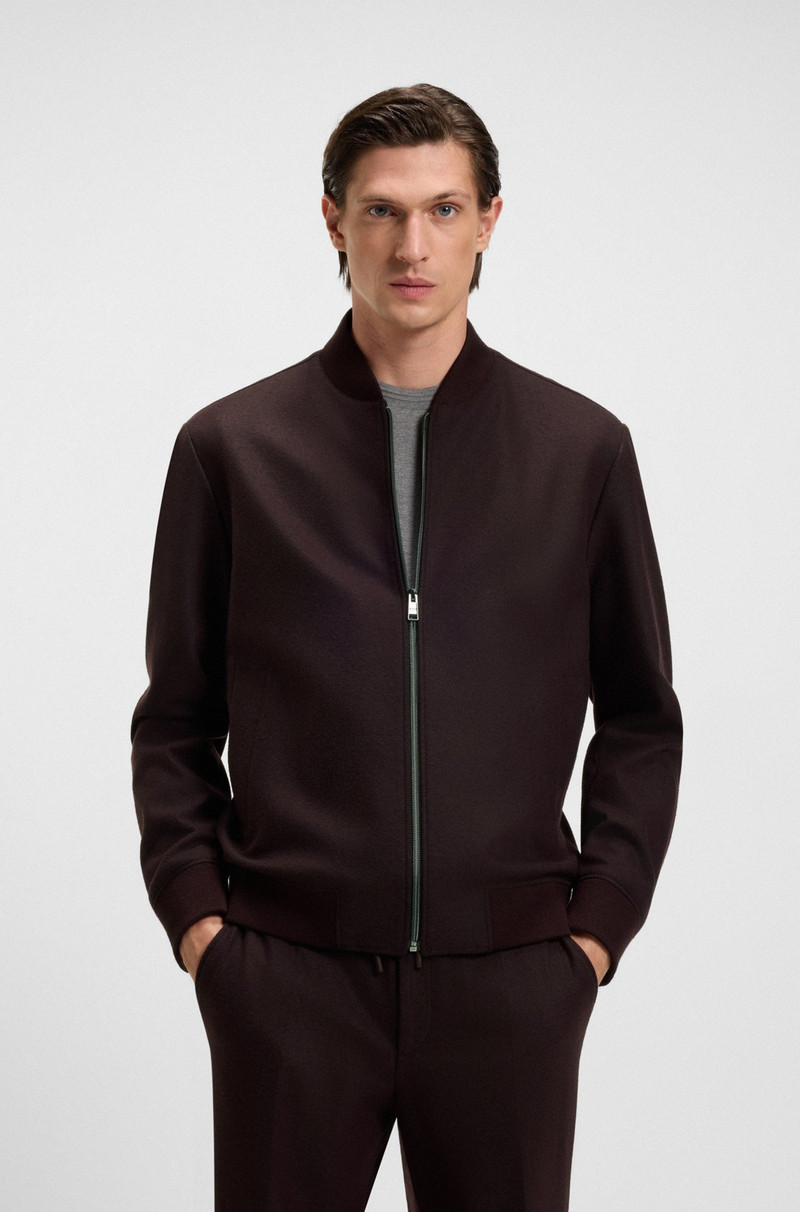 BRUSHED SLIM-FIT JACKET IN STRETCH FLANNEL 2