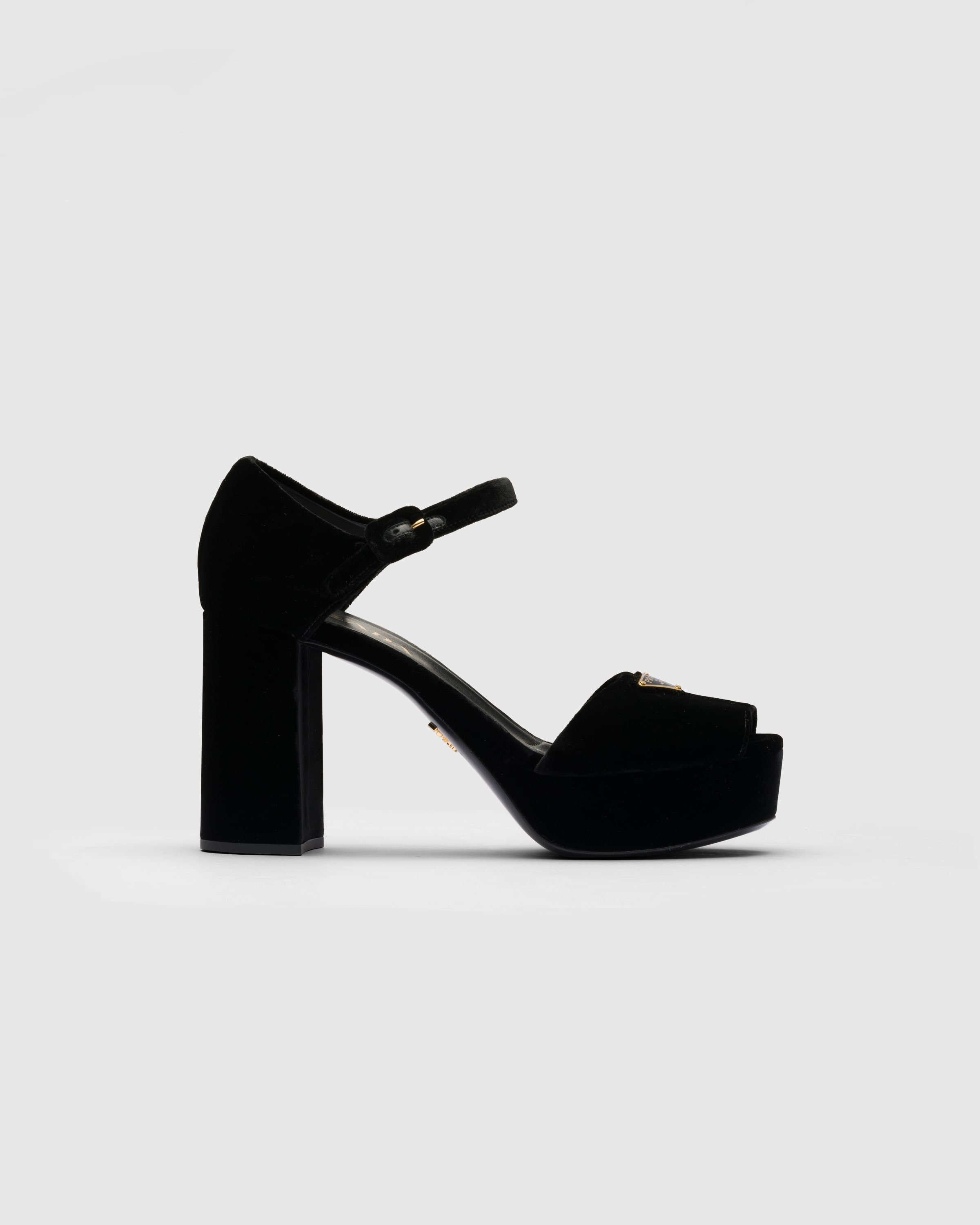 Velvet platform sandals - 2